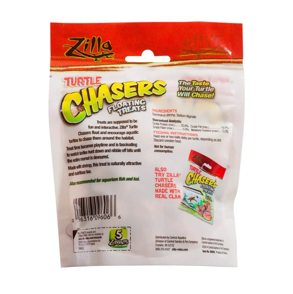 Zilla Turtle Chasers Floating Treats Shrimp 2-oz