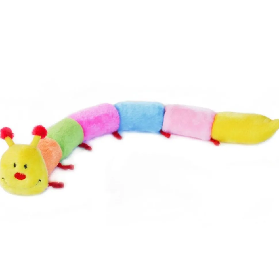 ZippyPaws Caterpillar with Squeakers Plush Dog Toy Large