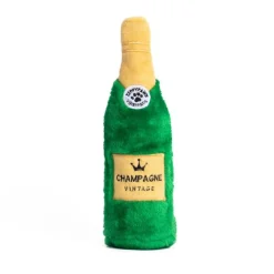 ZippyPaws Happy Hour Crusherz Champagne Plush Dog Toy Medium