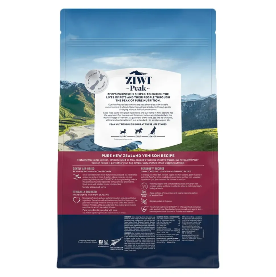 Ziwi Peak Original Series Air Dried Dog Food Venison Recipe 2.2-lb