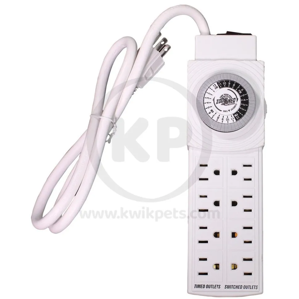 Zoo Med AquaSun Aquarium Controller Timer & Power Strip White
