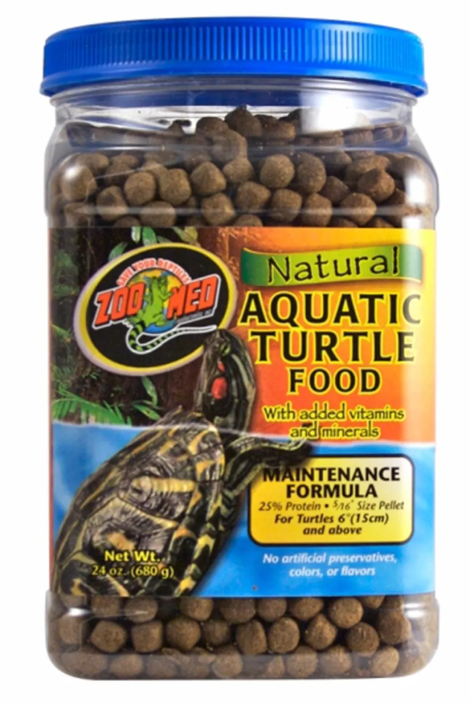 Zoo Med Aquatic Turtle Food Maintenance Formula Dry Food 24-oz