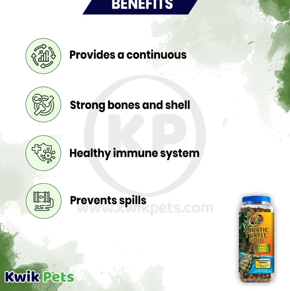 Zoo Med Aquatic Turtle Food Maintenance Formula Dry Food 12-oz