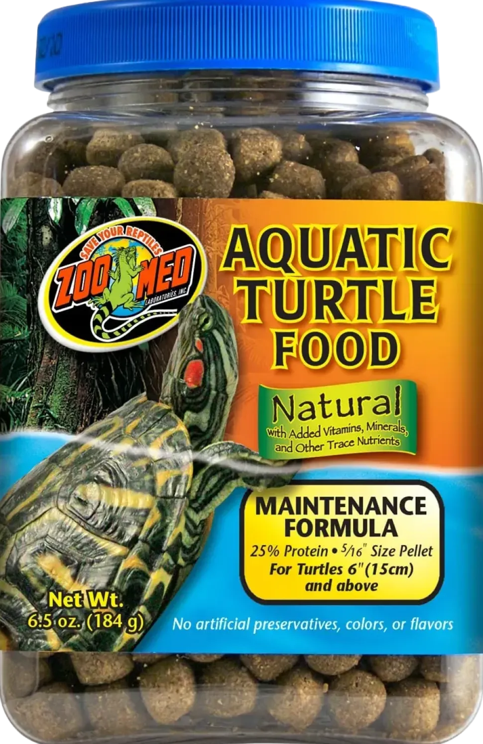 Zoo Med Aquatic Turtle Food Maintenance Formula Dry Food 6.5-oz