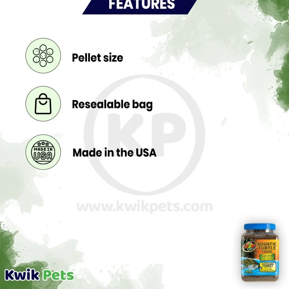 Zoo Med Aquatic Turtle Micro Pellet Hatchling Food 8-oz