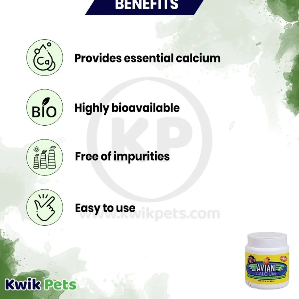 Zoo Med Avian Calcium Bird Supplement 3-oz