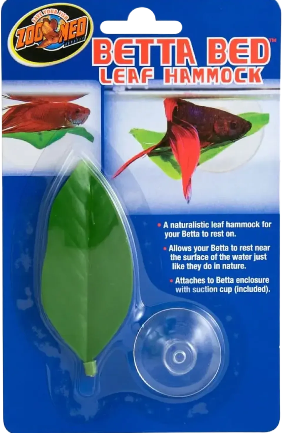 Zoo Med Betta Bed Leaf Hammock Green Standard