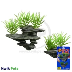 Zoo Med Betta Bling Tiered Rocks Green & Grey