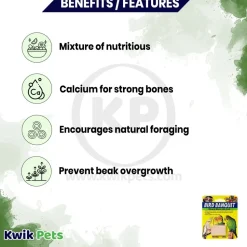 Zoo Med Bird Banquet Fruit Formula Mineral Block Pink Small 1-oz