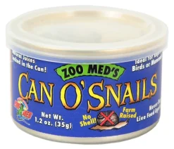 Zoo Med Can O' Snails Reptile, Bird & Mammal Wet Food, 1.7-oz