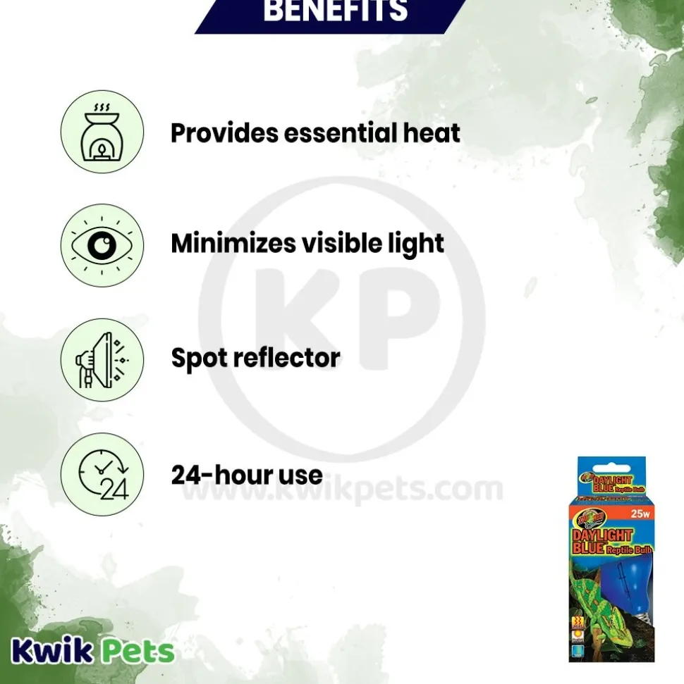 Zoo Med Daylight Blue Reptile Bulb 25W