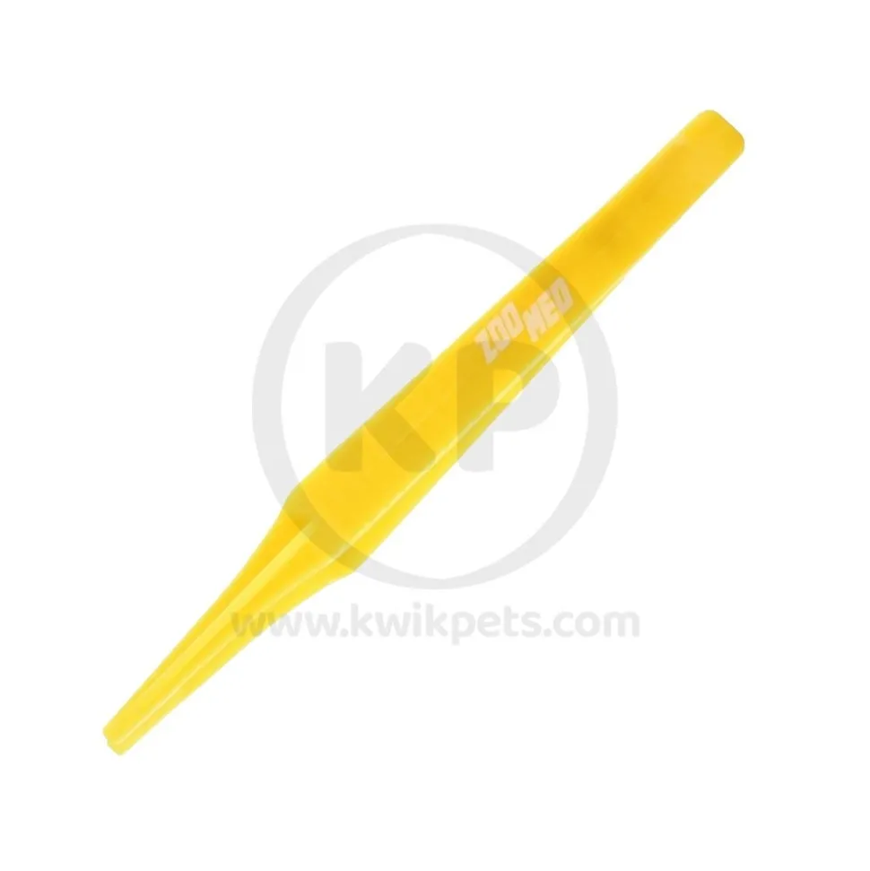 Zoo Med Deluxe High Quality Feeding Tongs Yellow 6-in