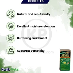 Zoo Med Eco Earth Compressed Coconut Fiber Substrate Brown 1 Count