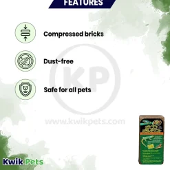 Zoo Med Eco Earth Compressed Coconut Fiber Substrate Brown 1 Count