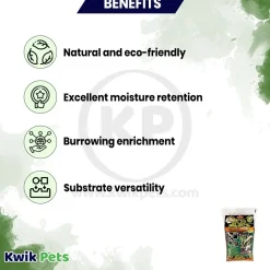 Zoo Med Eco Earth Loose Coconut Fiber Substrate Brown 8 Quarts