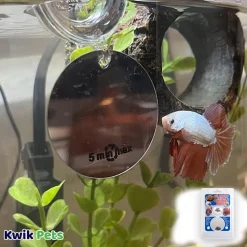 Zoo Med Floating Betta Exercise Mirror Aquarium Ornament White