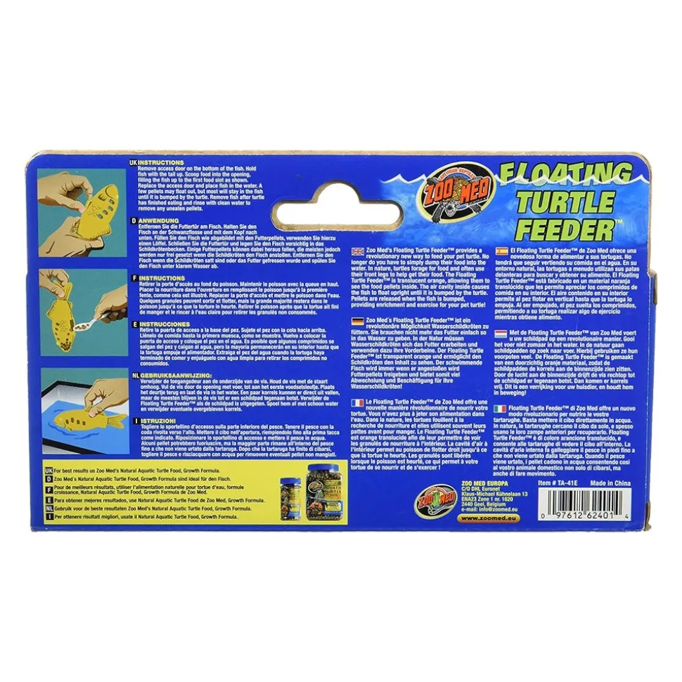 Zoo Med Floating Turtle Feeder Translucent Orange