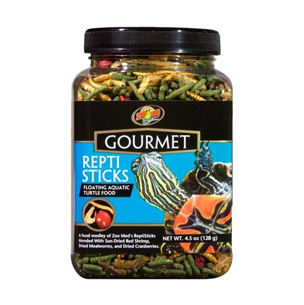 Zoo Med Gourmet Reptisticks Floating Aquatic Turtle Dry Food 4.5-oz