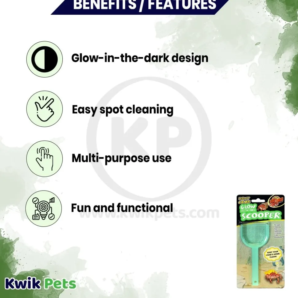 Zoo Med Hermit Crab Scooper Glow in the Dark