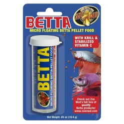 Zoo Med Micro Floating Betta Pellet Canister Fish Food 0.65-oz