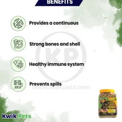 Zoo Med Natural Box Turtle Pellet Food 10-oz