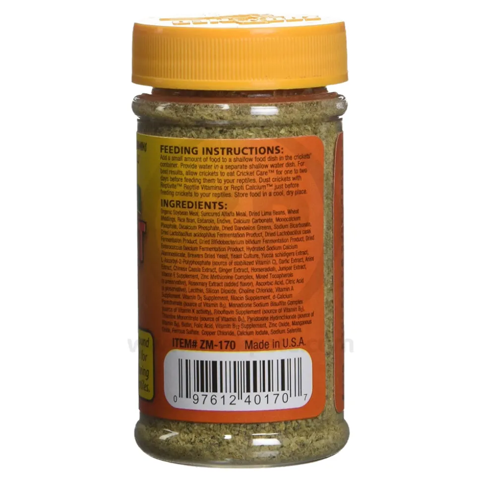 Zoo Med Natural Cricket Care Insect Gut-Loading Dry Food 1.75-oz
