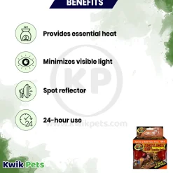 Zoo Med Nightlight Red Reptile Bulb 60W 2 Count
