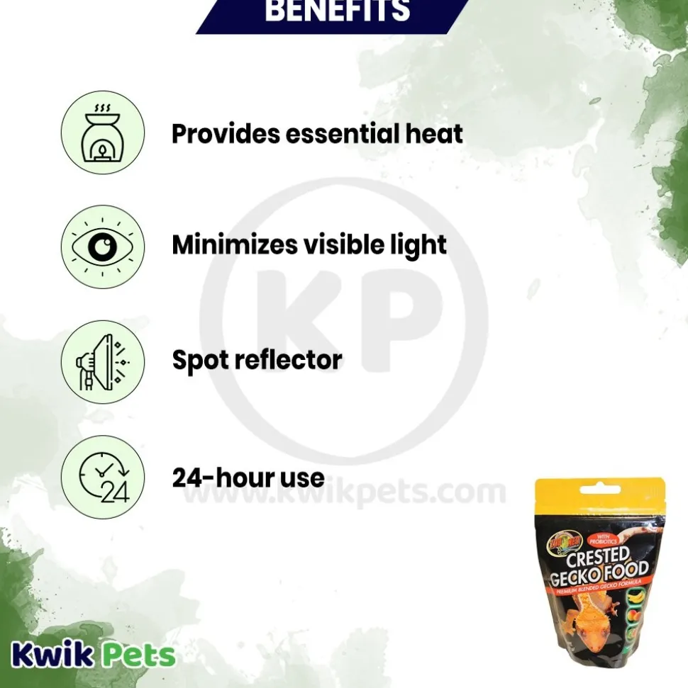 Zoo Med Premium Blended Tropical Fruit Flavor Crested Gecko Dry Food 2-oz