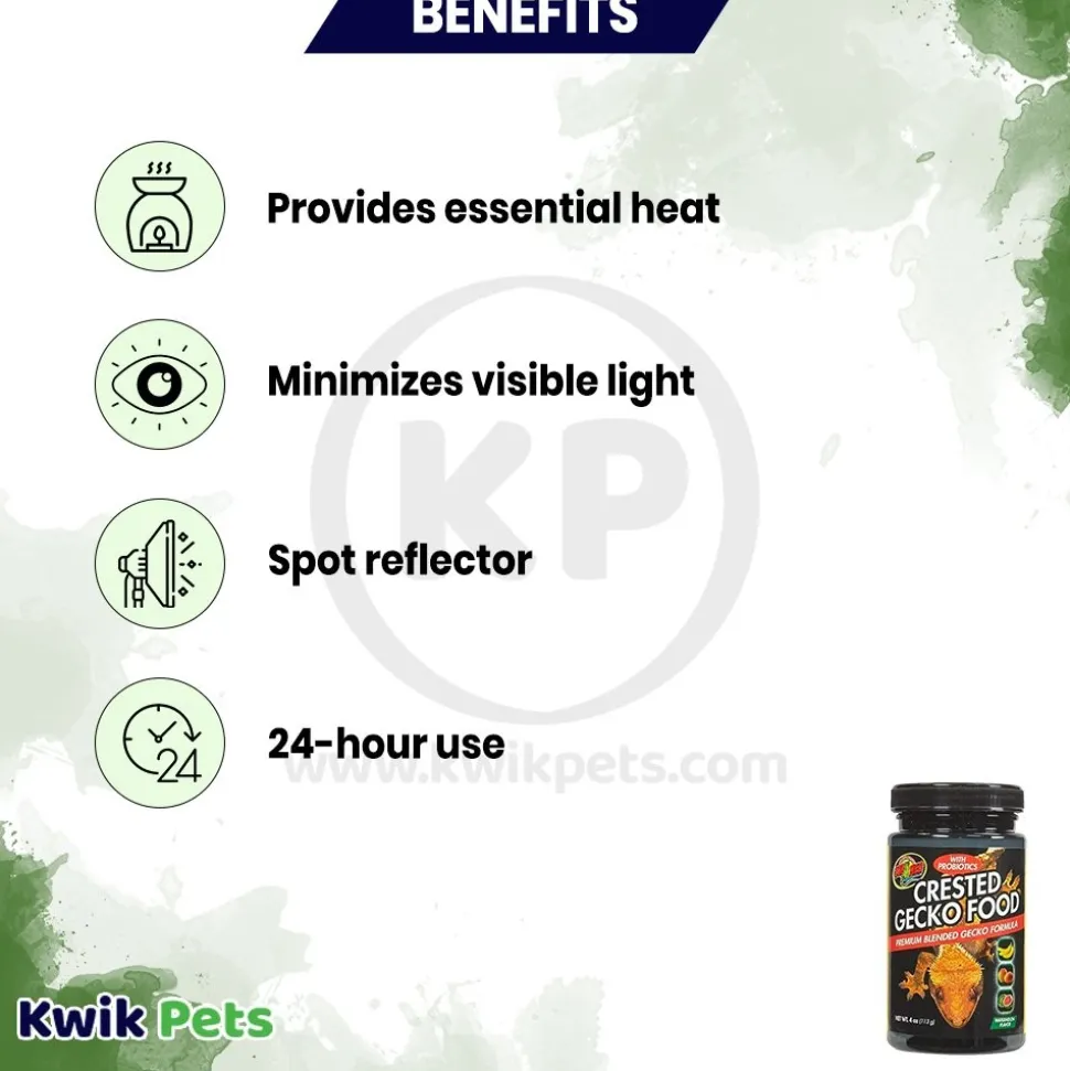 Zoo Med Premium Blended Tropical Fruit Flavor Crested Gecko Dry Food 4-oz