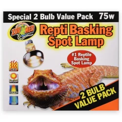 Zoo Med Repti Basking Spot Lamp 75W 2 Count