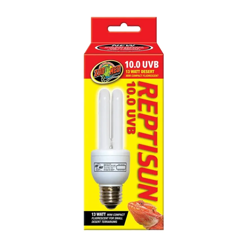 Zoo Med ReptiSun 10.0 UVB Desert Compact Fluorescent Lamp Mini White 13W