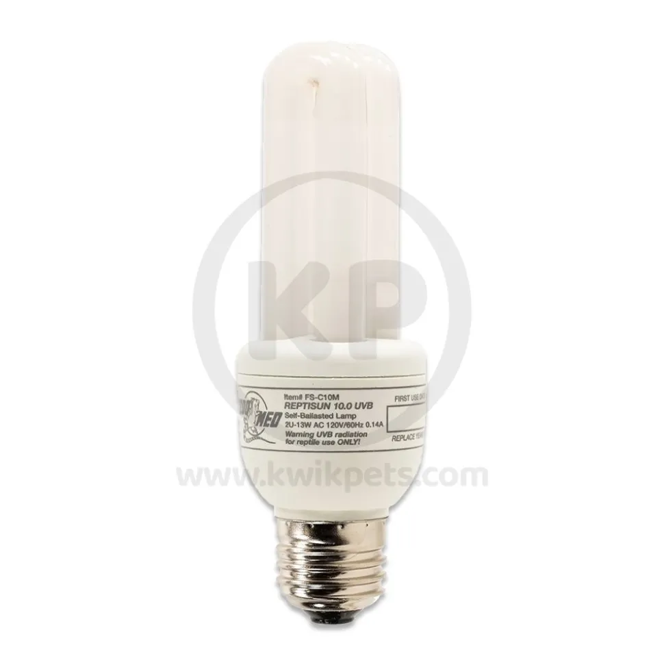Zoo Med ReptiSun 10.0 UVB Desert Compact Fluorescent Lamp Mini White 13W