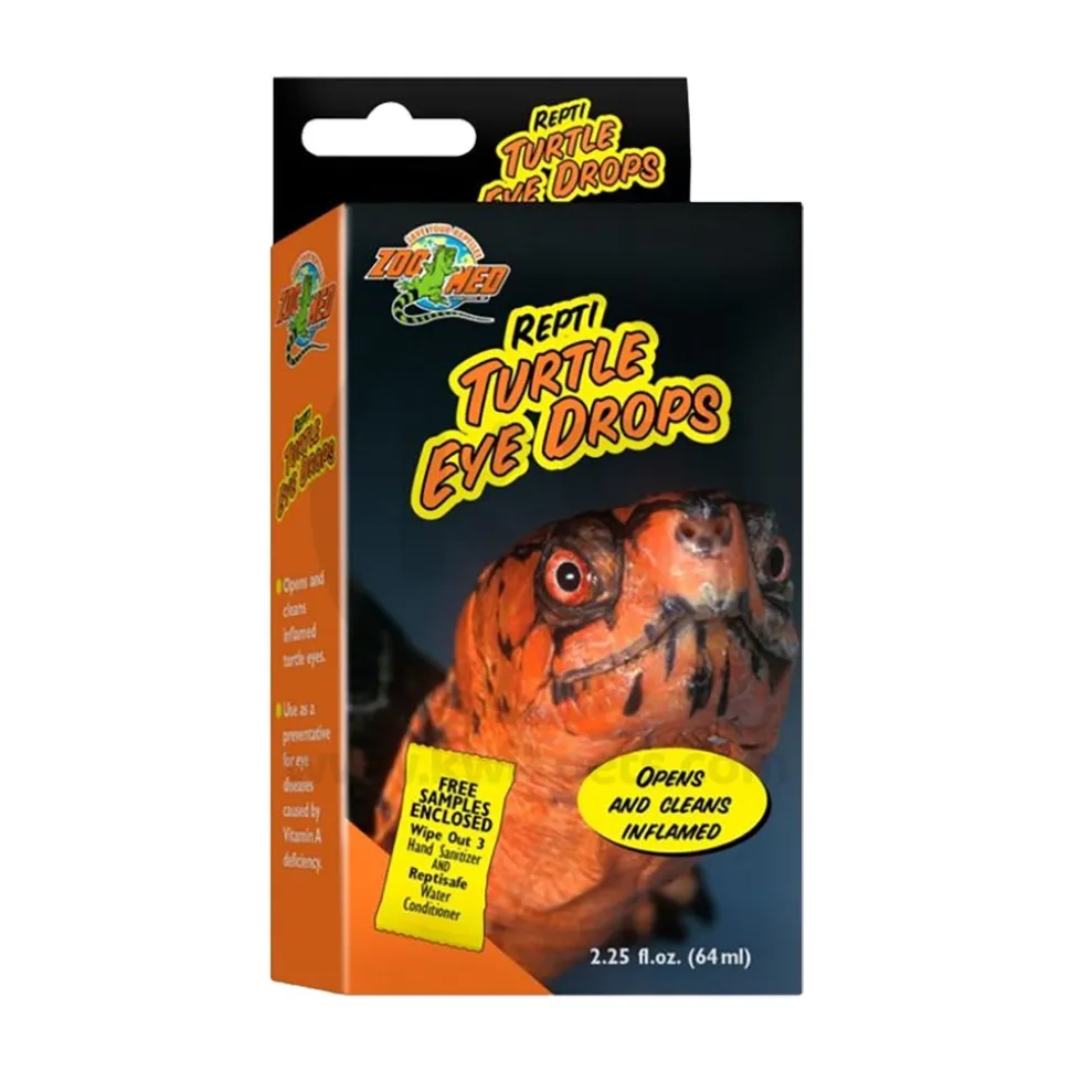 Zoo Med Repti Turtle Eye Drops for inflammed Eyes 2.25-oz
