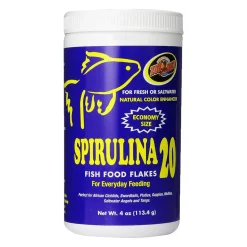 Zoo Med Spirulina 20 Flakes Fish Food 4-oz