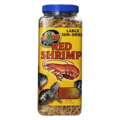 Zoo Med Sun-Dried Large Red Shrimp Reptile Food 5-oz