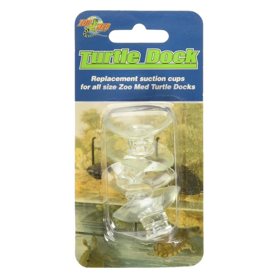 Zoo Med Turtle Dock Replacement Suction Cups Clear 4 Count