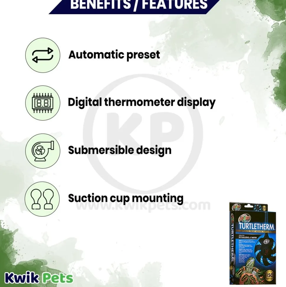 Zoo Med Turtletherm Automatic Preset Aquatic Turtle Heater 150W