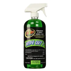 Zoo Med Wipe Out 1 for Terrariums & Small Animal Cage 32-oz