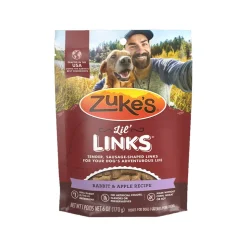 Zuke's Lil Links Soft & Chewy Dog Treats Rabbit & Apple Recipe 6-oz