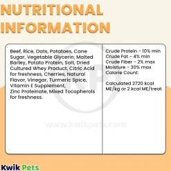 Zuke's Mini Naturals Training Dog Treats Beef Recipe 6-oz