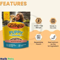 Zuke's Puppy Naturals Training Dog Treats Salmon Recipe 5-oz
