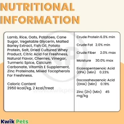 Zuke's Puppy Naturals Training Dog Treats Lamb Recipe 5-oz
