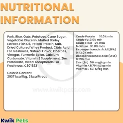Zuke's Puppy Naturals Training Dog Treats Pork Recipe 5-oz