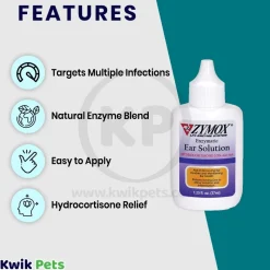 Zymox Ear Solution with .5% hydrocortisone 1.25-oz