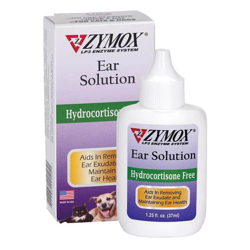 Zymox Ear Solution without Hydrocortisone 1.25-oz