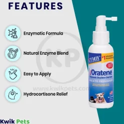Zymox Enzymatic Brushless Oral Care Breath Freshener Spray for Dogs & Cats 4-oz