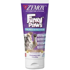 Zymox Funky Paws Paw, Nose & Fold Cream for Dogs & Cats 3.2 oz