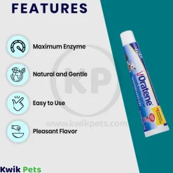Zymox Oratene Brushless Enzymatic Oral Care Toothpaste Gel for Dogs & Cats 2.5-oz