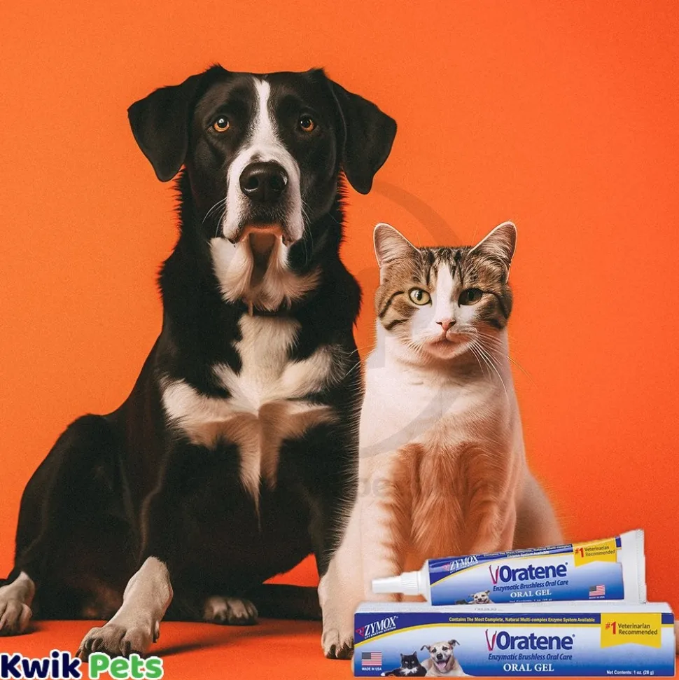 Zymox Oratene Brushless Enzymatic Oral Gel for Dogs & Cats 1-oz
