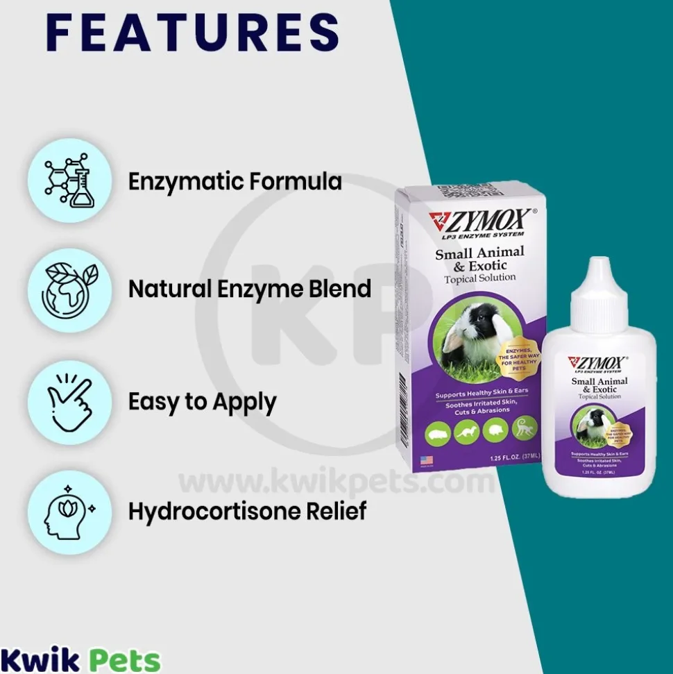 Zymox Small Animal & Exotic Topical Solution 1.25-oz